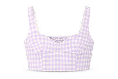 Womens UK Size 12 Zara Purple Cropped Blouse