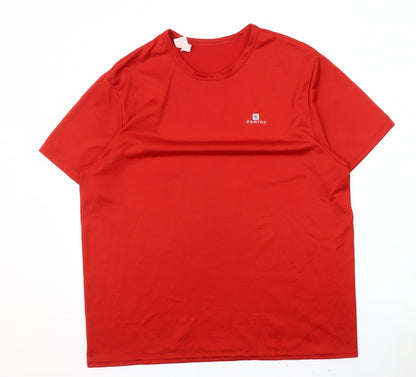 Decathlon Men's Red XL Basic T-Shirt