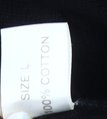 Daniel Hechter Men's Black Crew Neck Pullover L