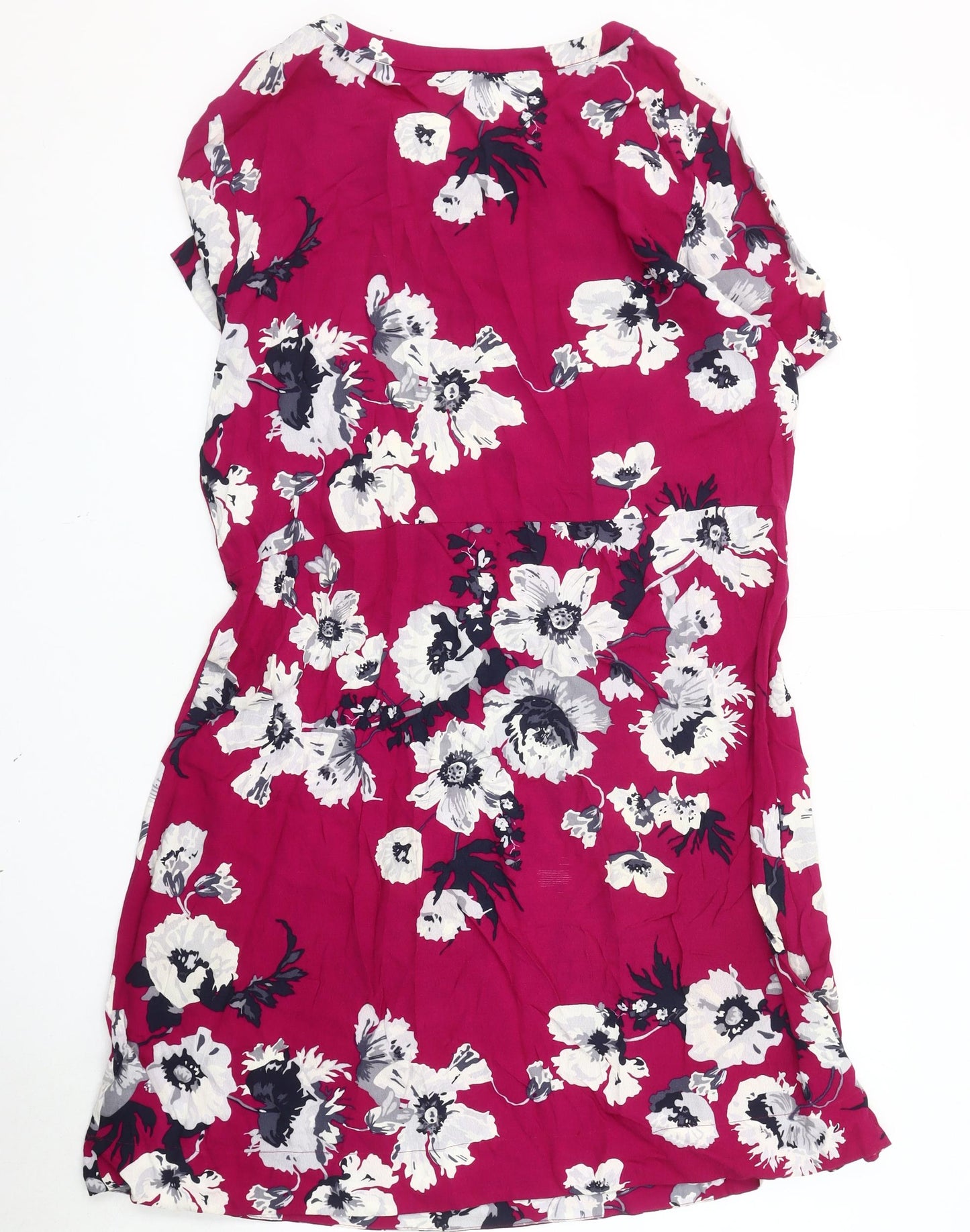 Joules Women's Pink Floral Dress Size 12