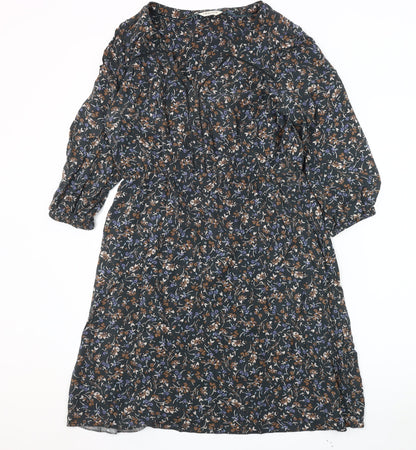 Marks and Spencer Women's Multicoloured 3/4 Sleeve Dress