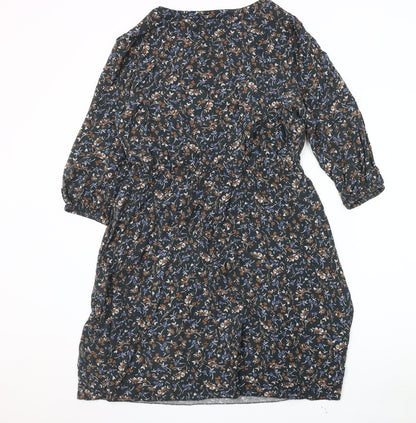 Marks and Spencer Women's Multicoloured 3/4 Sleeve Dress
