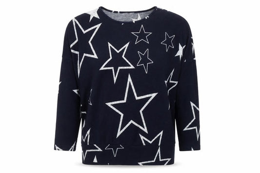 Womens UK Size 12 Stella Navy Pullover Jumper