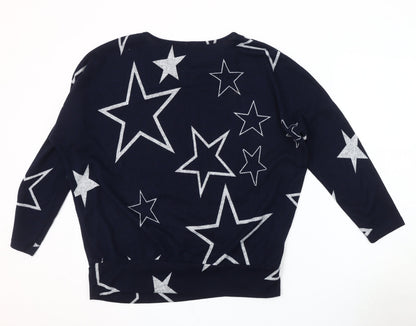 Womens UK Size 12 Stella Navy Pullover Jumper