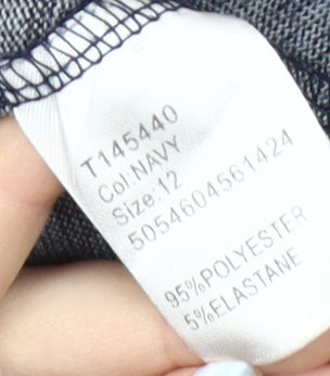 Womens UK Size 12 Stella Navy Pullover Jumper