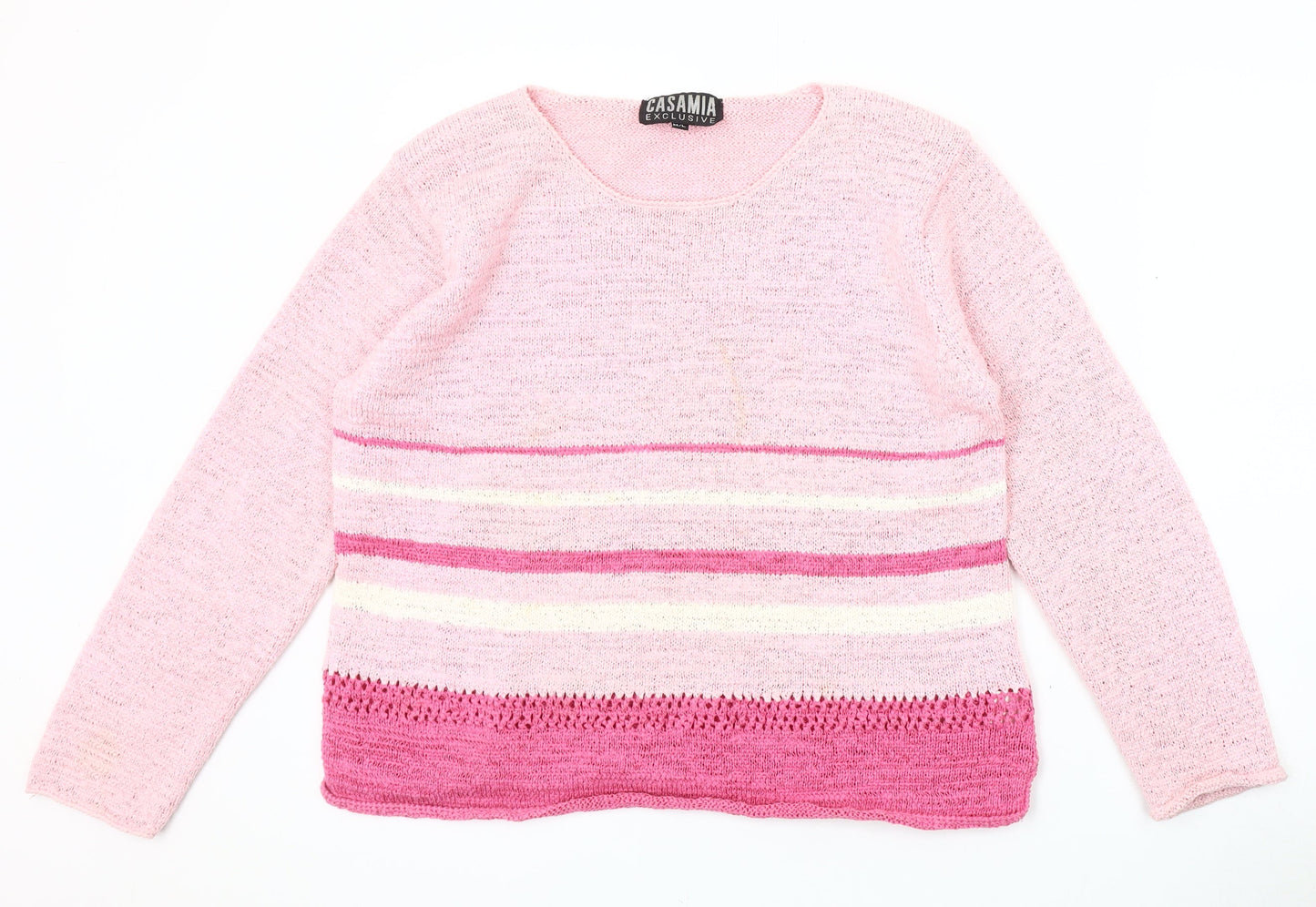 Womens UK Size M Casamia Pink Pullover Jumper