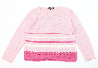 Womens UK Size M Casamia Pink Pullover Jumper
