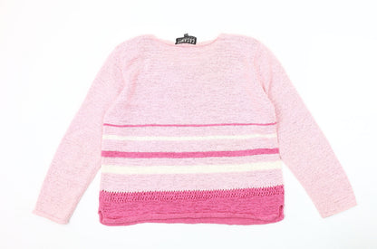 Womens UK Size M Casamia Pink Pullover Jumper