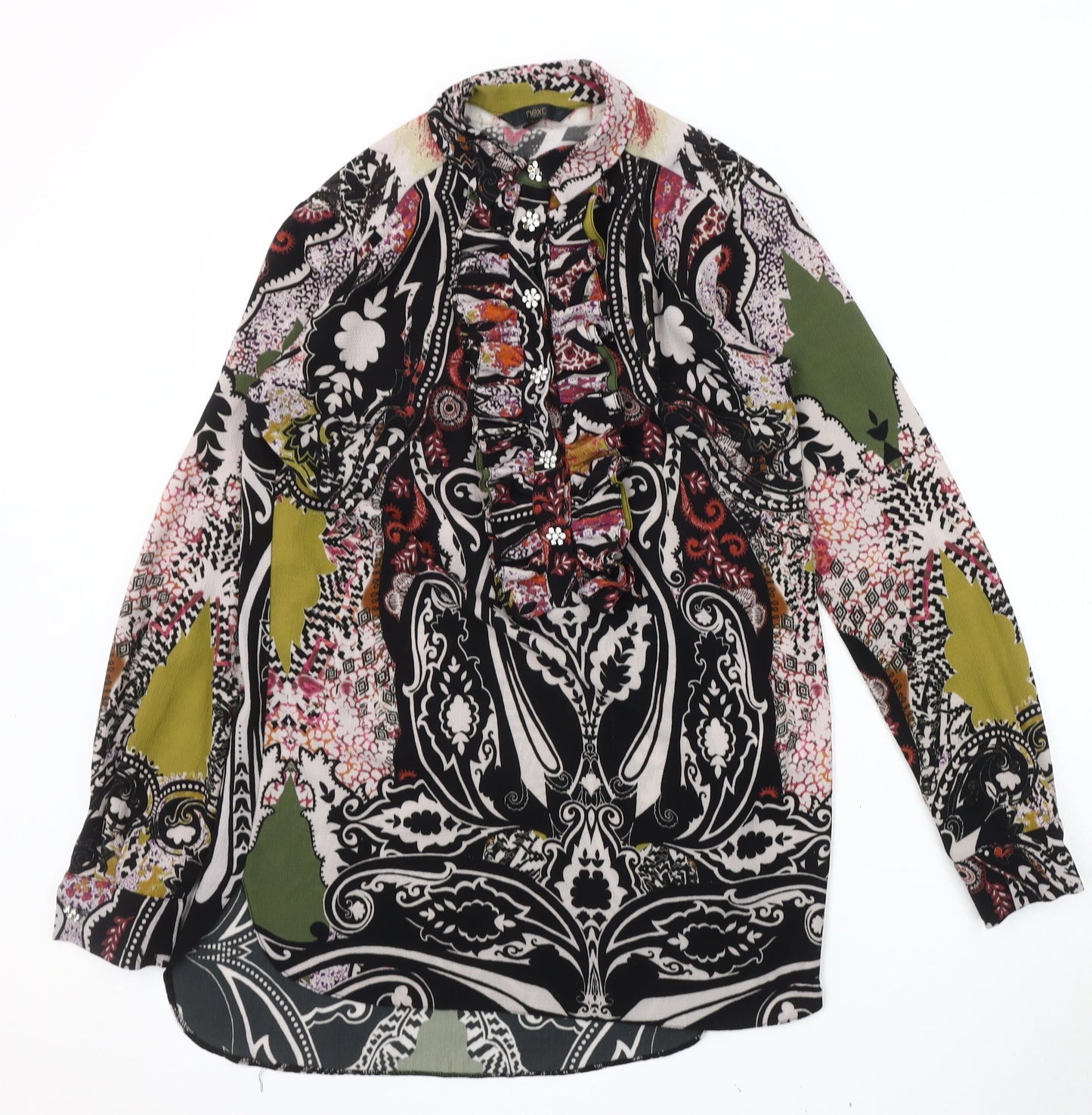 Womens UK Size 6 NEXT Multicoloured Tunic Blouse