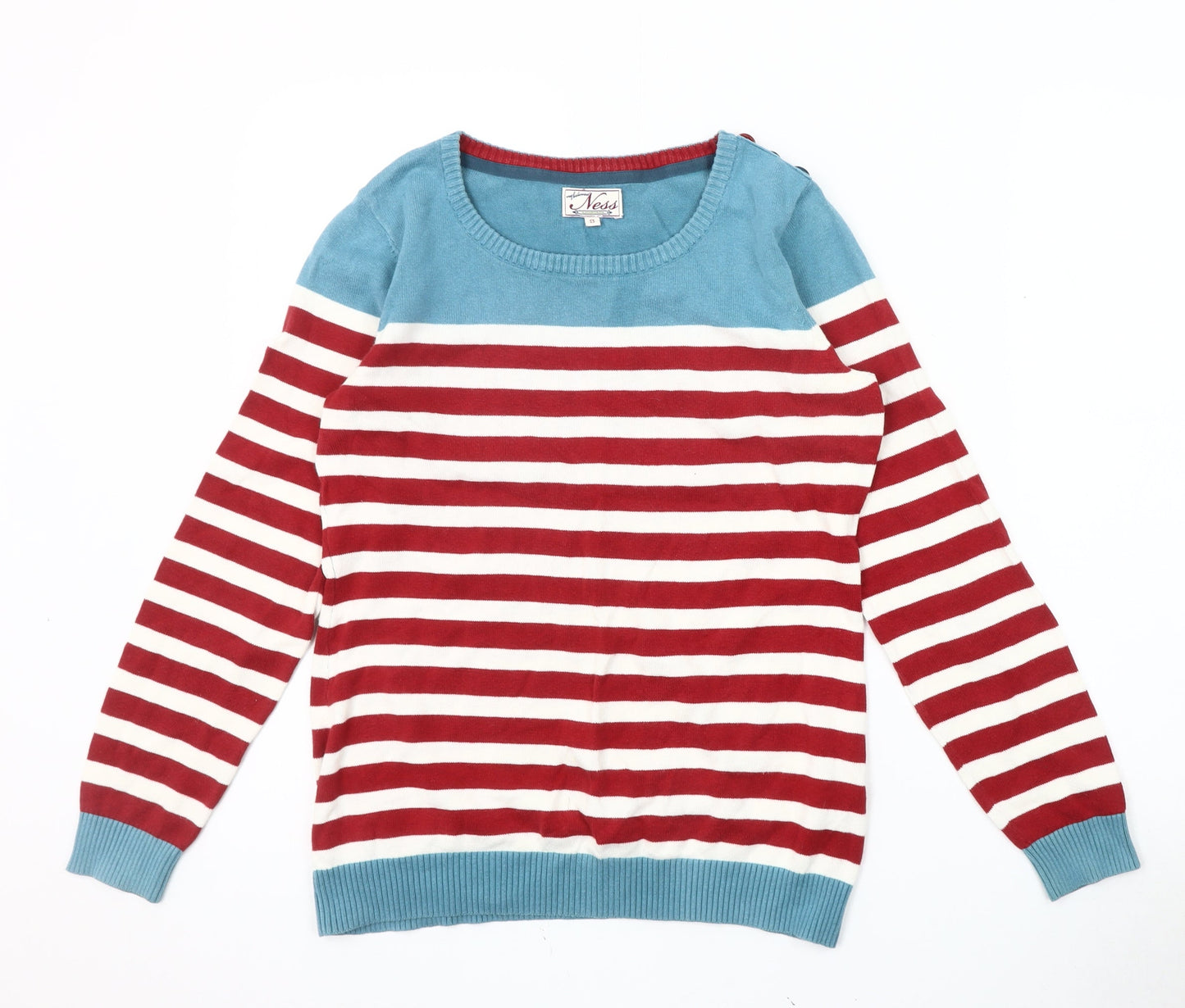 Womens UK Size S Ness Multicoloured Pullover Jumper