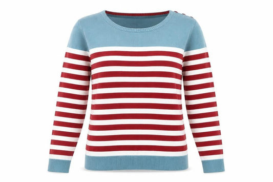 Womens UK Size S Ness Multicoloured Pullover Jumper