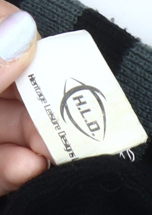 Heritage Leisure Designs Men's Black Striped Scarf