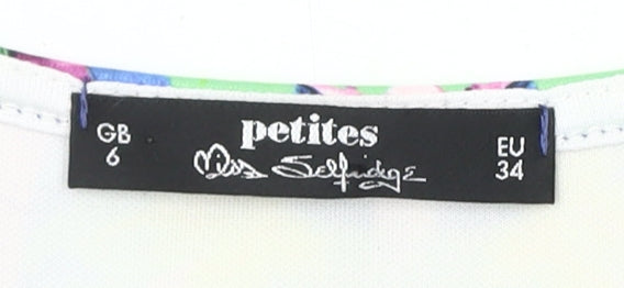 Miss Selfridge Petites Floral Bodycon Dress Size 6