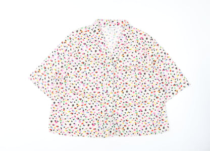 Womens UK Size L Warehouse Multicoloured Basic Blouse