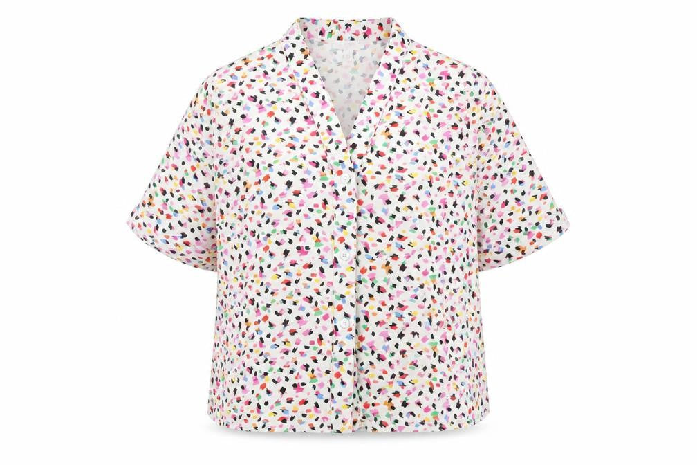 Womens UK Size L Warehouse Multicoloured Basic Blouse