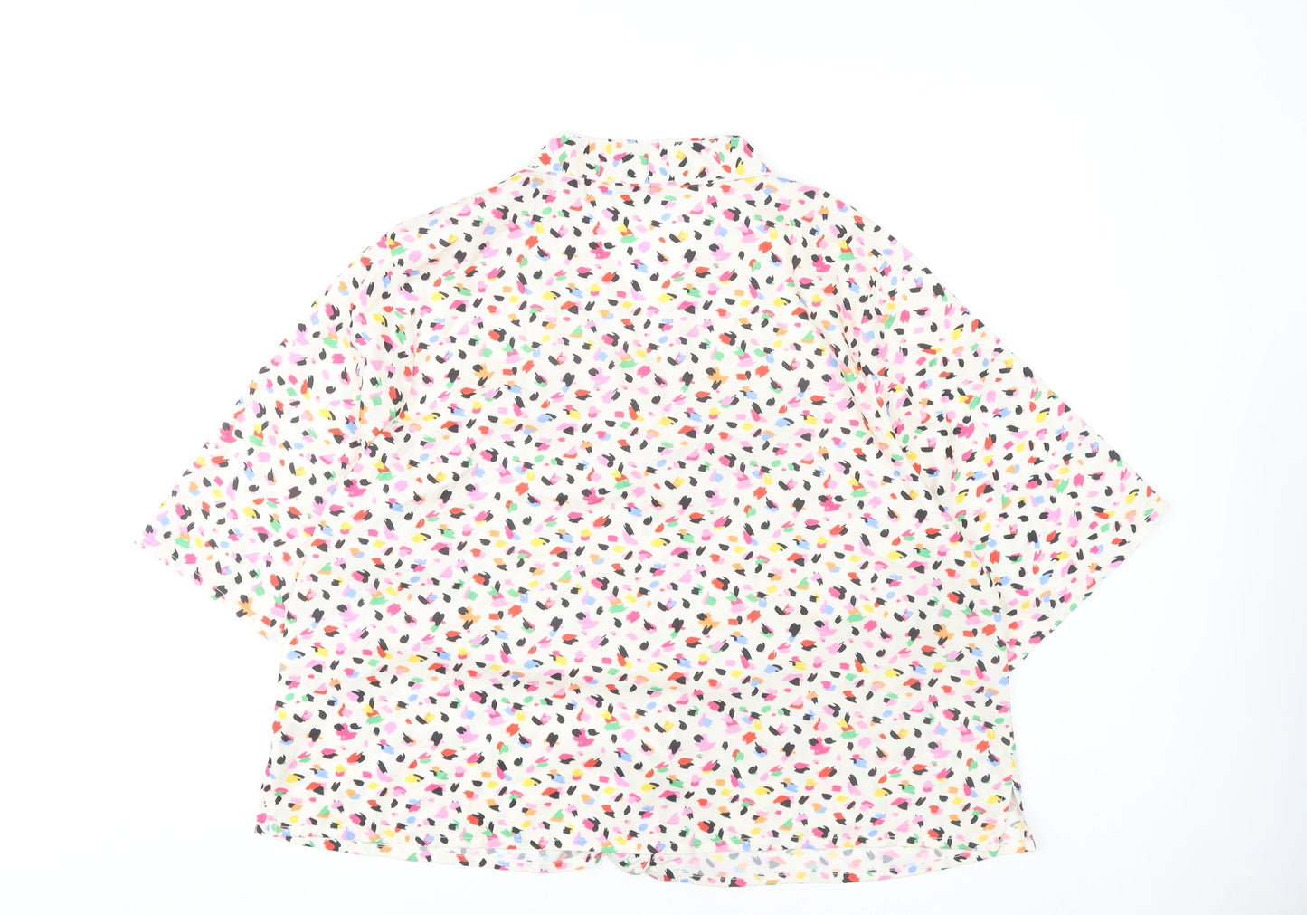 Womens UK Size L Warehouse Multicoloured Basic Blouse