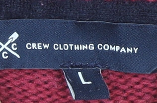 Crew Clothing Men's Red Pullover Jumper L Geometric