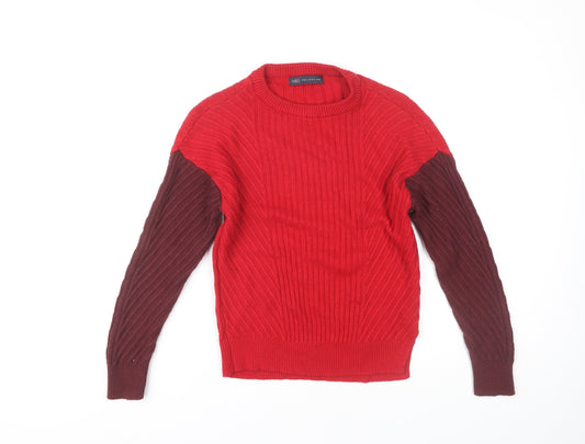 Womens UK Size S Marks and Spencer Red Pullover Jumper