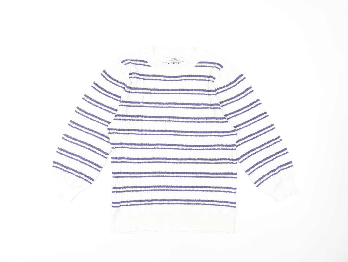 Womens UK Size 12 NEXT White Pullover Jumper