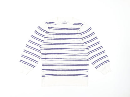 Womens UK Size 12 NEXT White Pullover Jumper