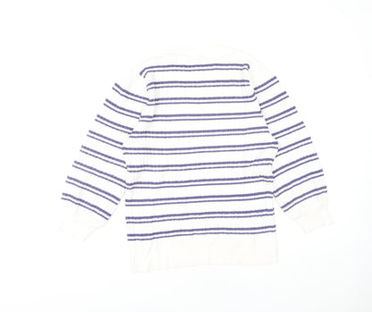 Womens UK Size 12 NEXT White Pullover Jumper