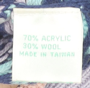 Dash Women's Multicoloured Collared Pullover Jumper, S