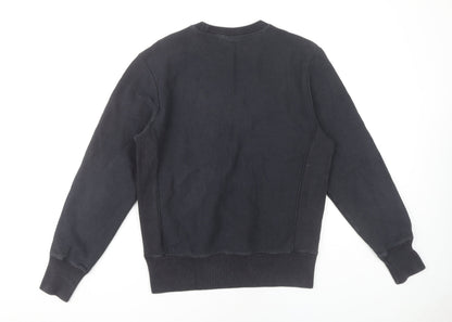 Mens UK Size M Champion Black Pullover Sweatshirt