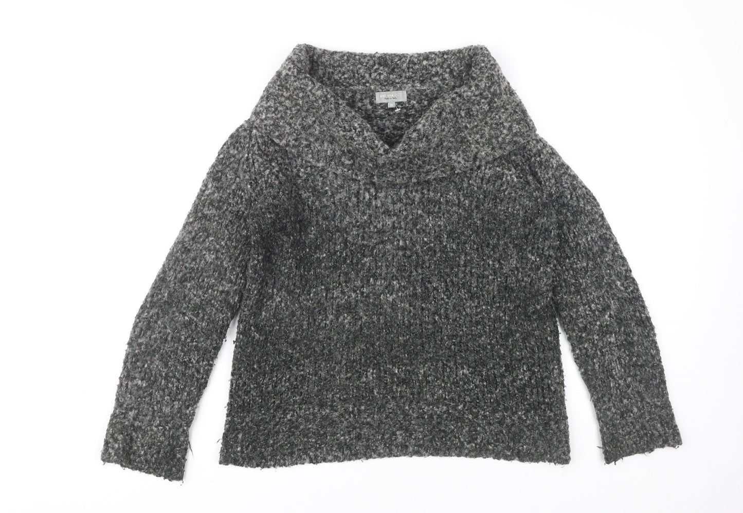Womens UK Size M Marks and Spencer Grey Pullover Jumper
