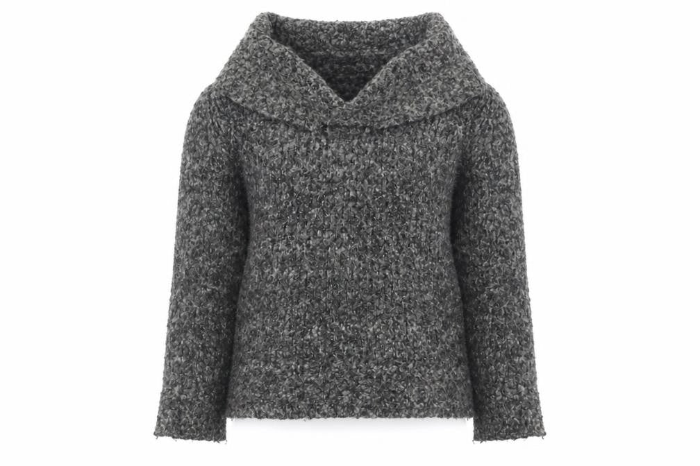 Womens UK Size M Marks and Spencer Grey Pullover Jumper