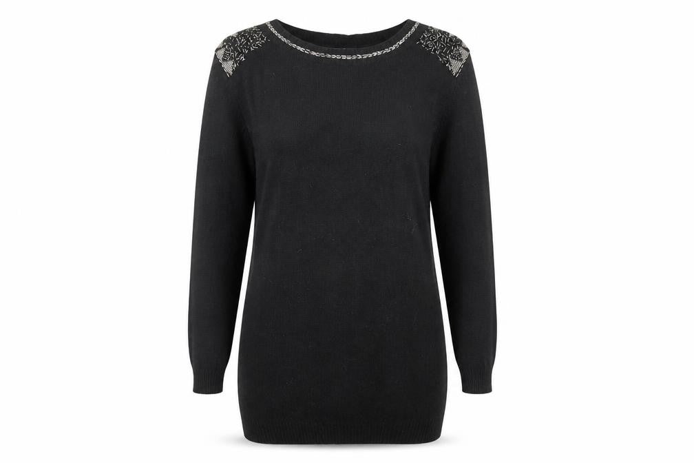 Womens UK Size 14 Marks and Spencer Black Pullover Jumper