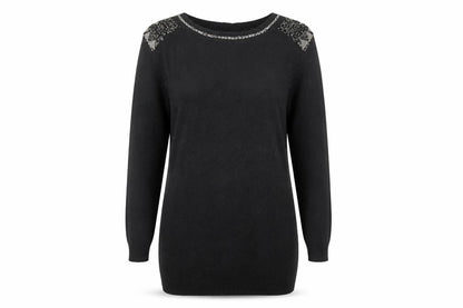 Womens UK Size 14 Marks and Spencer Black Pullover Jumper
