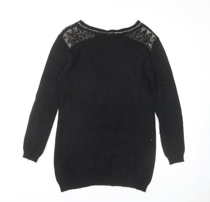Womens UK Size 14 Marks and Spencer Black Pullover Jumper