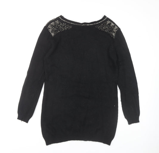 Womens UK Size 14 Marks and Spencer Black Pullover Jumper
