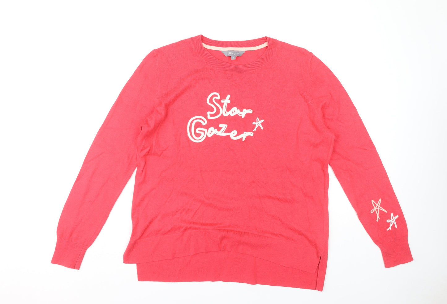 Womens UK Size 12 Debenhams Red Pullover Jumper