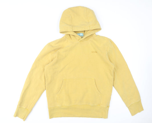 Superdry Women's Yellow Pullover Hoodie, Size S, Casual