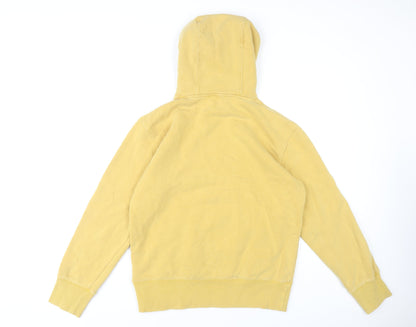 Superdry Women's Yellow Pullover Hoodie, Size S, Casual