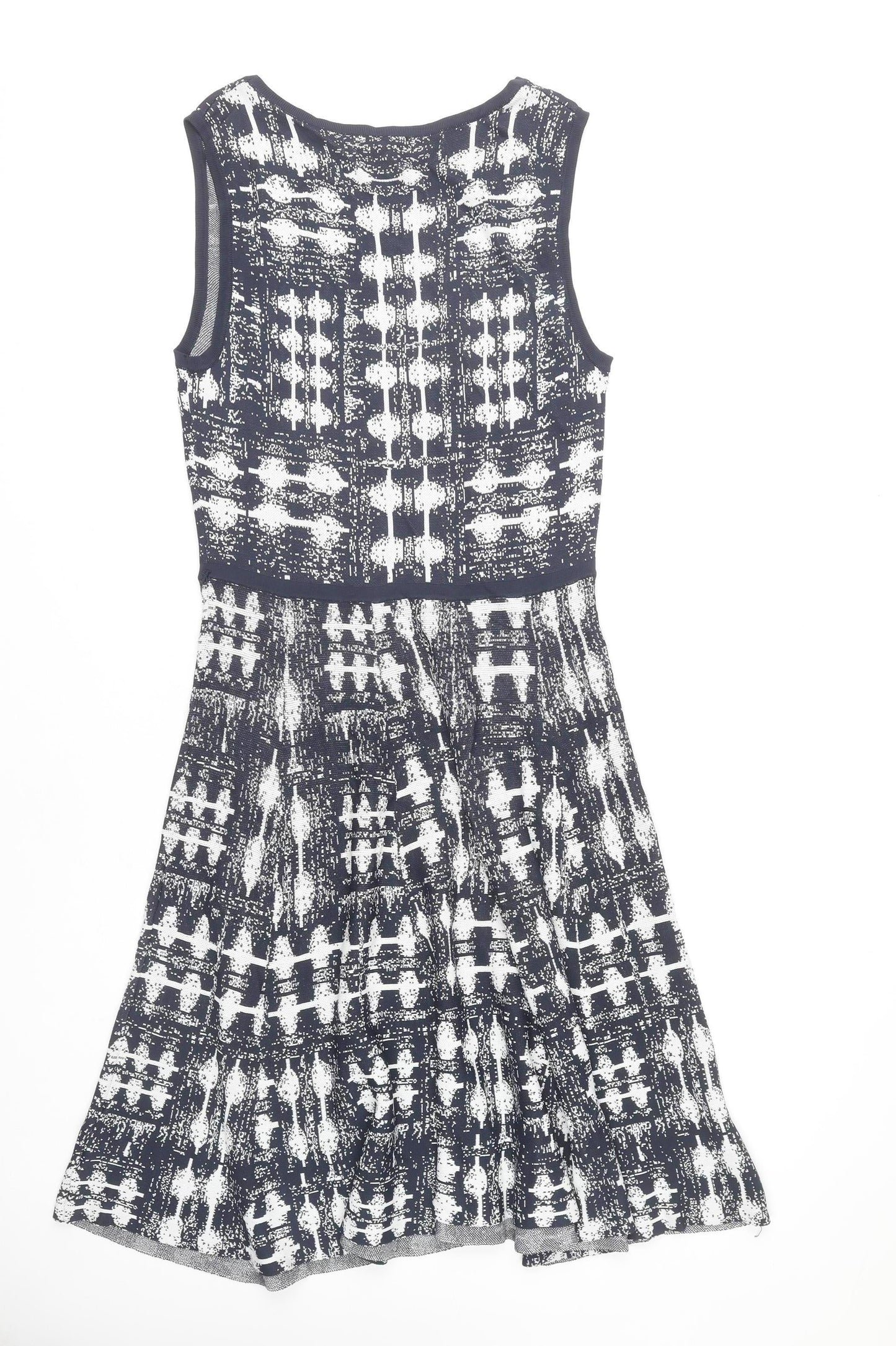 Grace Dresses Women's White M Geometric Sleeveless Dress