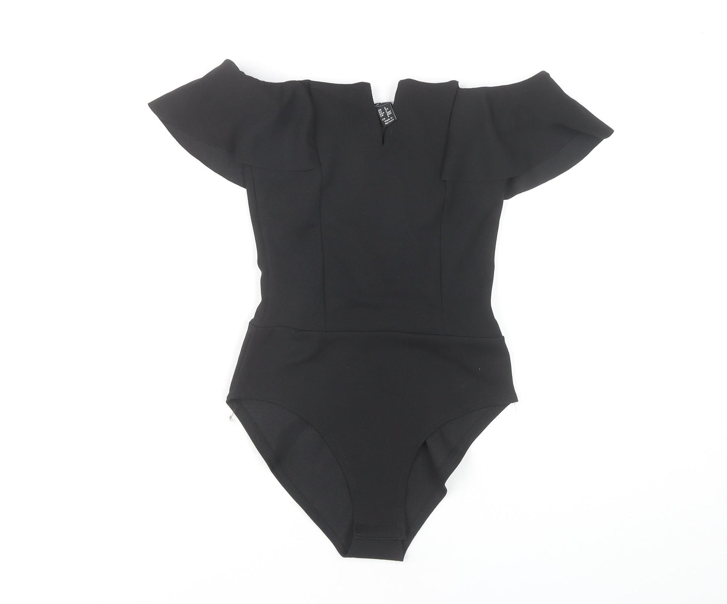 New Look Women's Black Off Shoulder Bodysuit Size 6