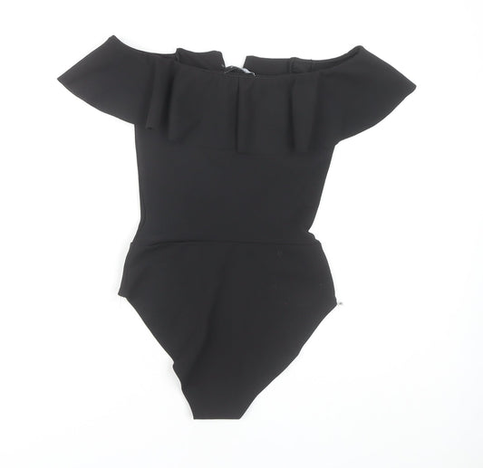 New Look Women's Black Off Shoulder Bodysuit Size 6