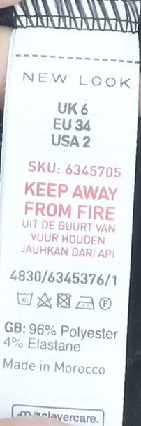 New Look Women's Black Off Shoulder Bodysuit Size 6