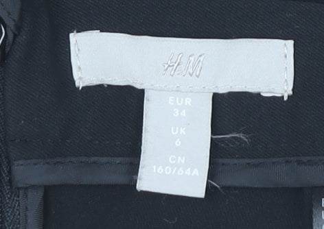H&M Women Black Pencil Skirt Size 6