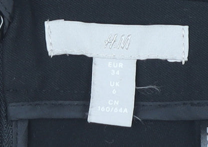 H&M Women Black Pencil Skirt Size 6