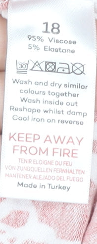 Bonmarché Women's Red Off Shoulder Dress, Size 18