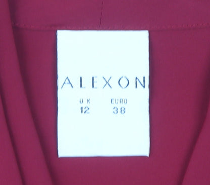 Alexon Women's Red Long Sleeve Blouse UK 12
