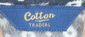 Cotton Traders Women's Blue Viscose Blouse Size 20