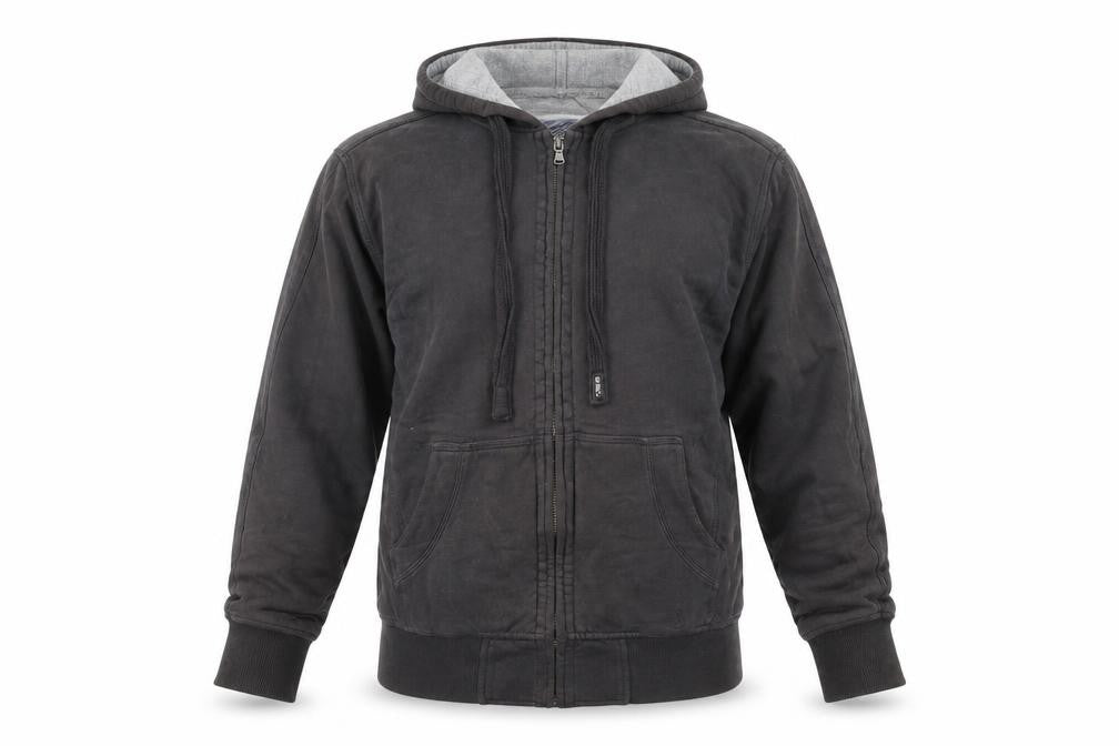 Mens UK Size M White Stuff Black Full Zip Hoodie
