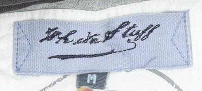 White Stuff Men's Black Hoodie M - Full Zip, Cotton