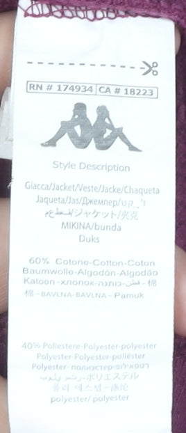 Kappa Women's Purple Pullover Hoodie - Size L