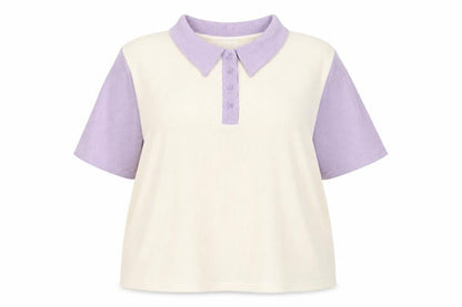 Womens UK Size 20 Lost Ink Multicoloured Basic Polo