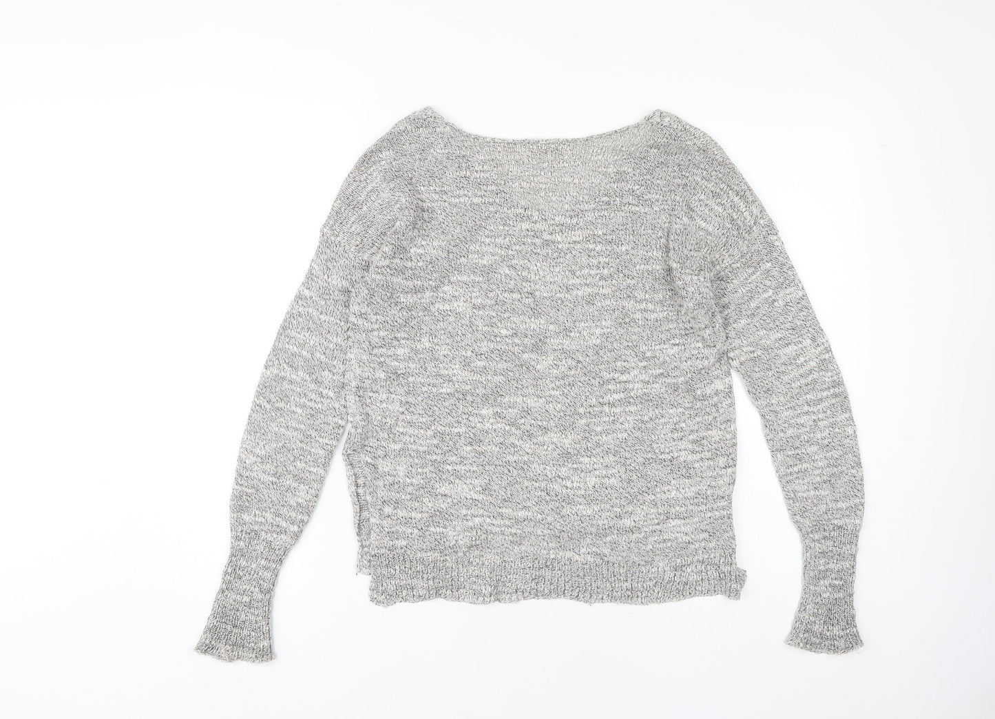 Womens UK Size XS Hollister Grey Pullover Jumper